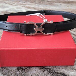 WOMEN'S SALVATORE FERRAGAMO LEATHER BELT SLIM